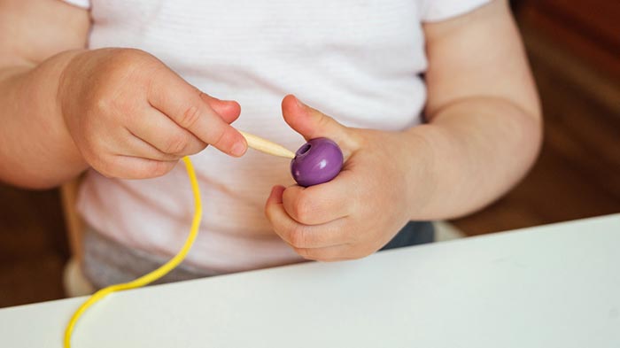 bead threading activity