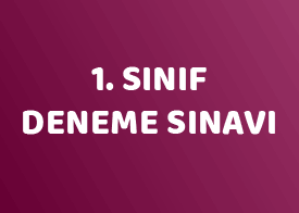 1.Sınıf Deneme Sınavı